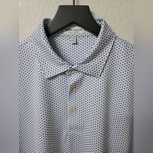 Peter Millar Blue Patterned Men's Shirt